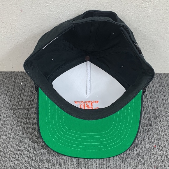 Roberts & Dybdahl Rope Baseball Hat Mens OSFA Black Orange Strapback YoungAn - Picture 9 of 12